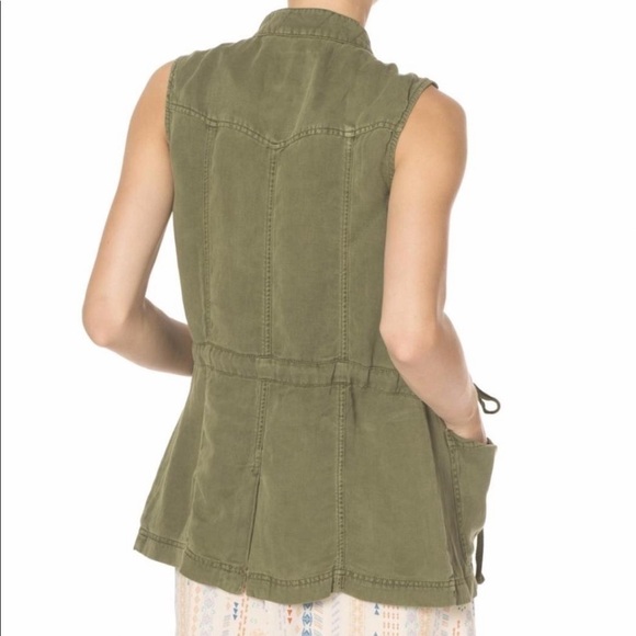 SANCTUARY Canyon Military Vest Green XS - Picture 3 of 8